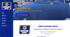 Desktop Screenshot of albertsautocare.com